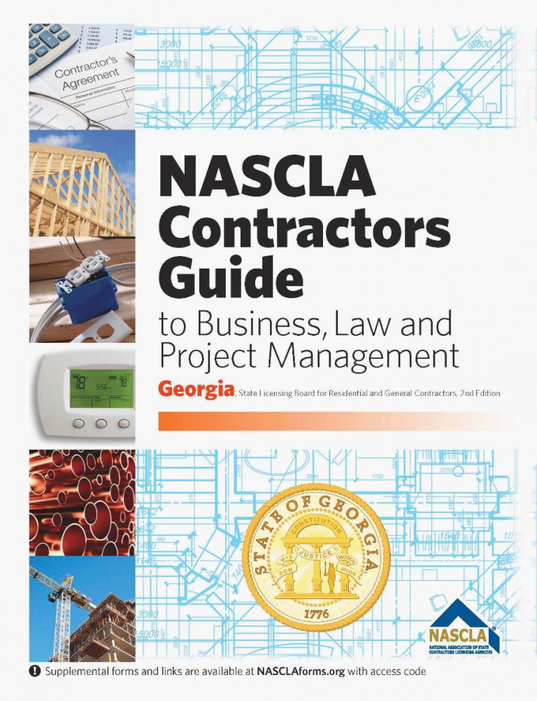 Georgia NASCLA Contractors Guide To Business Law Project Management Georgia NASCLA Contractors Guide To Business Law Project Management