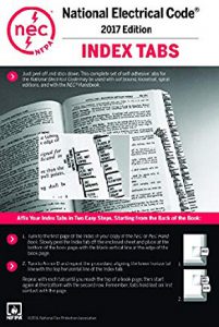 NFPA-70-National-Electrical-Code-or-handbook-self-adhesive-index-tabs-2017