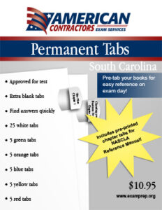 Permanent Tabs for the South Carolina Business & Project Management book