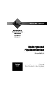 Underground Pipe Installation, 2006 (Special Order)