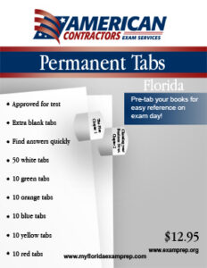Permanent Tabs for the Florida Business and Finance reference books