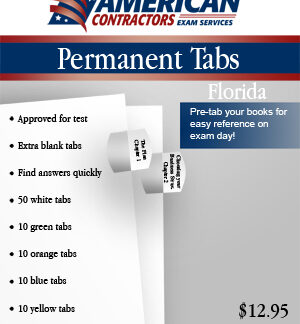 Permanent Tabs for the Florida Business and Finance reference books