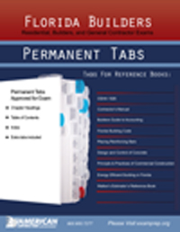Permanent Tabs for the Florida Builders Exam