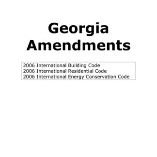 Georgia Amendments to 2018 IRC, IBC, and IECC (PDF) 2020