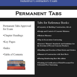 Permanent Tabs for the Tennessee Industrial Exam Reference Books
