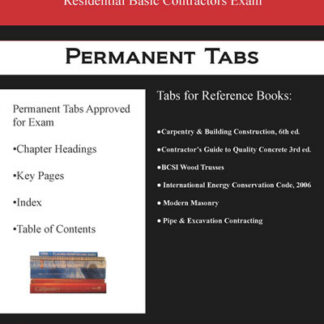 Permanent Tabs for the Georgia Residential Basic Exam Reference Books