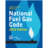 NFPA 54-12 National Fuel Gas Code, 2012 edition