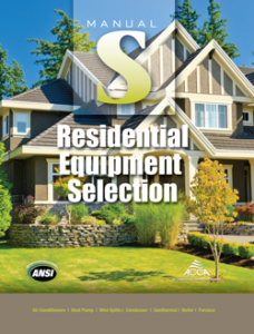 Manual S - Residential Equipment Selection, 2nd