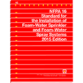 NFPA 16-19: Standard for the Installation of Foam-Water Sprinkler and Foam-Water Spray Systems 2019