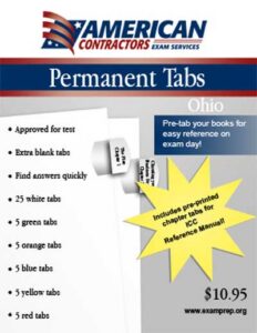 Permanent Tabs for the Ohio Business and Project Management book, current NASCLA edition