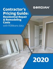 2020 Contractors Pricing Guide: Residential Repair and Remodeling Costs Book with RSMeans Data
