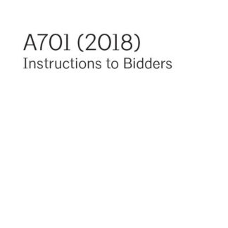 AIA-A701-2018- Instructions to Bidders