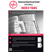 National Electrical Code (NEC) or Handbook Self-Adhesive Index Tabs 2017