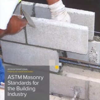 ASTM Masonry Standards for the Building Industry, 9th ed (Special Order)